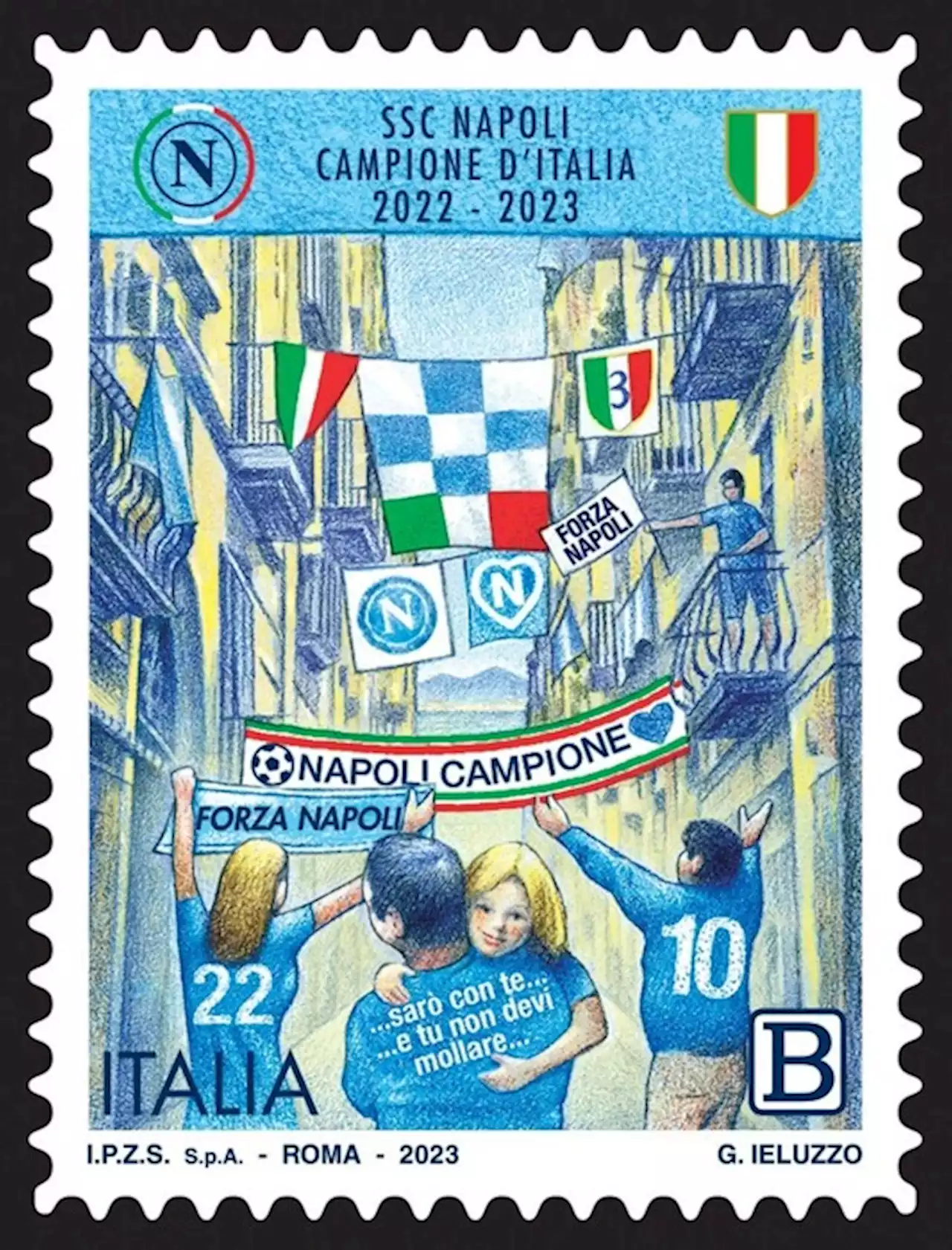 Emesso oggi il francobollo per il Napoli campione - Calcio - Ansa.it