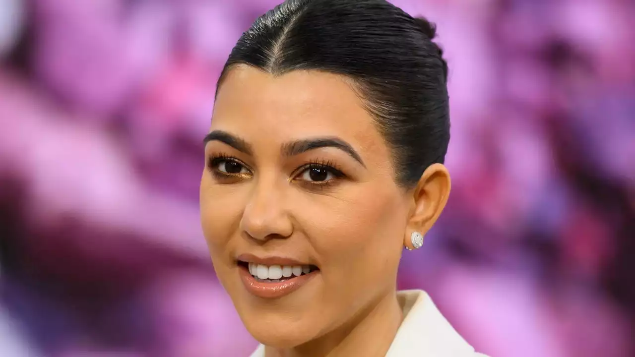 Kourtney Kardashian Got a Colorful Baby French Manicure to Show Off Her Baby Bump