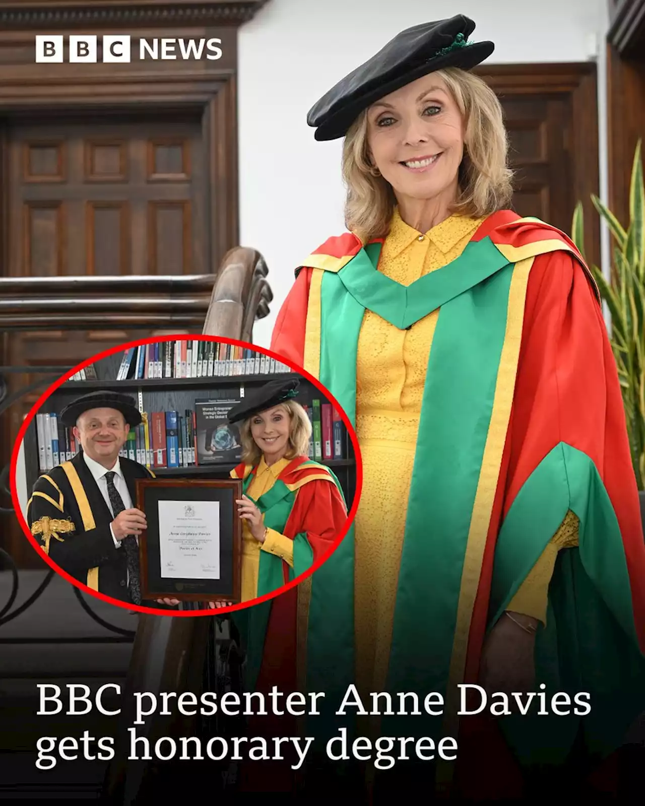 Anne Davies: BBC East Midlands Today presenter gets honorary doctorate