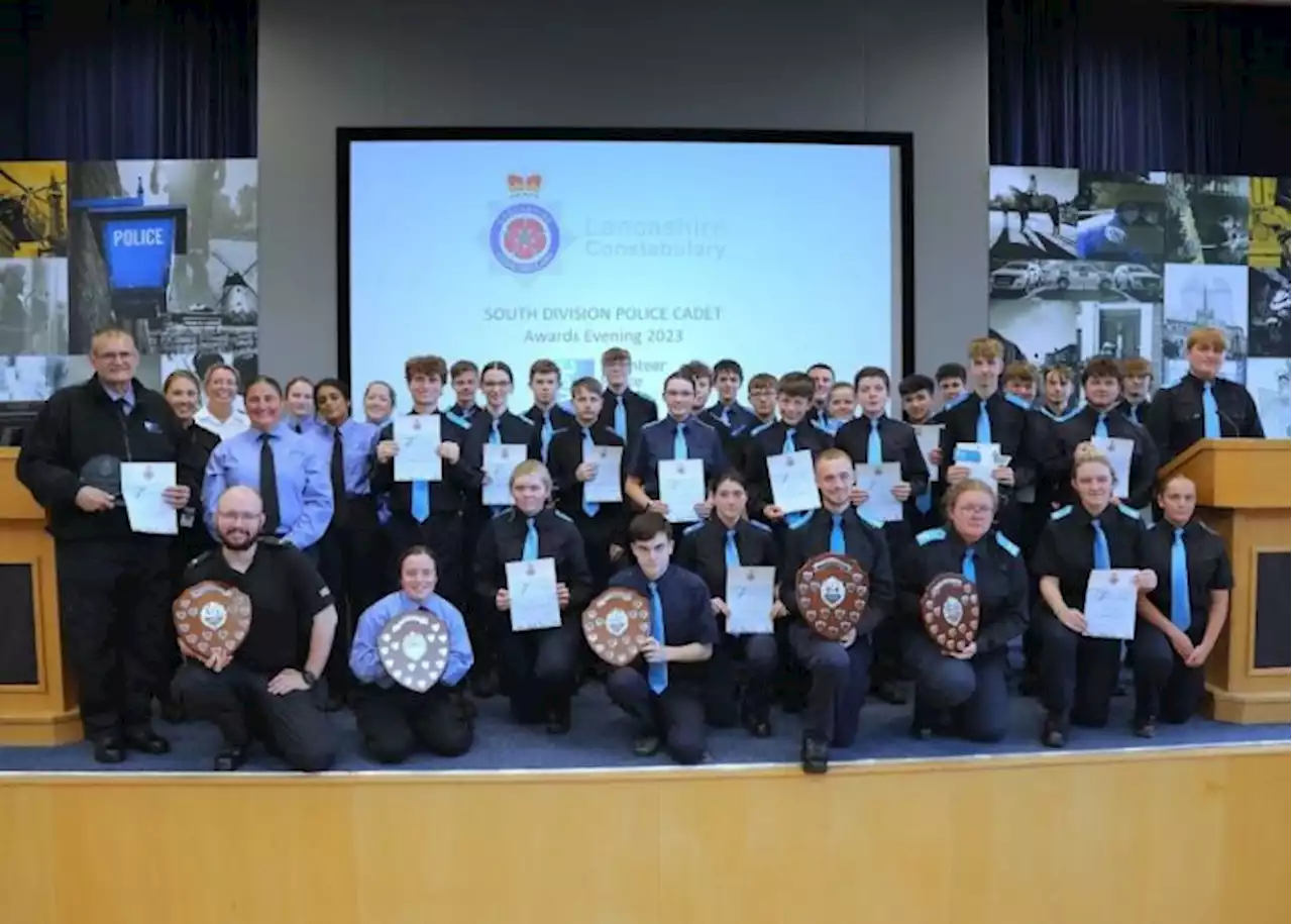 Awards for police cadets from Preston and South Ribble