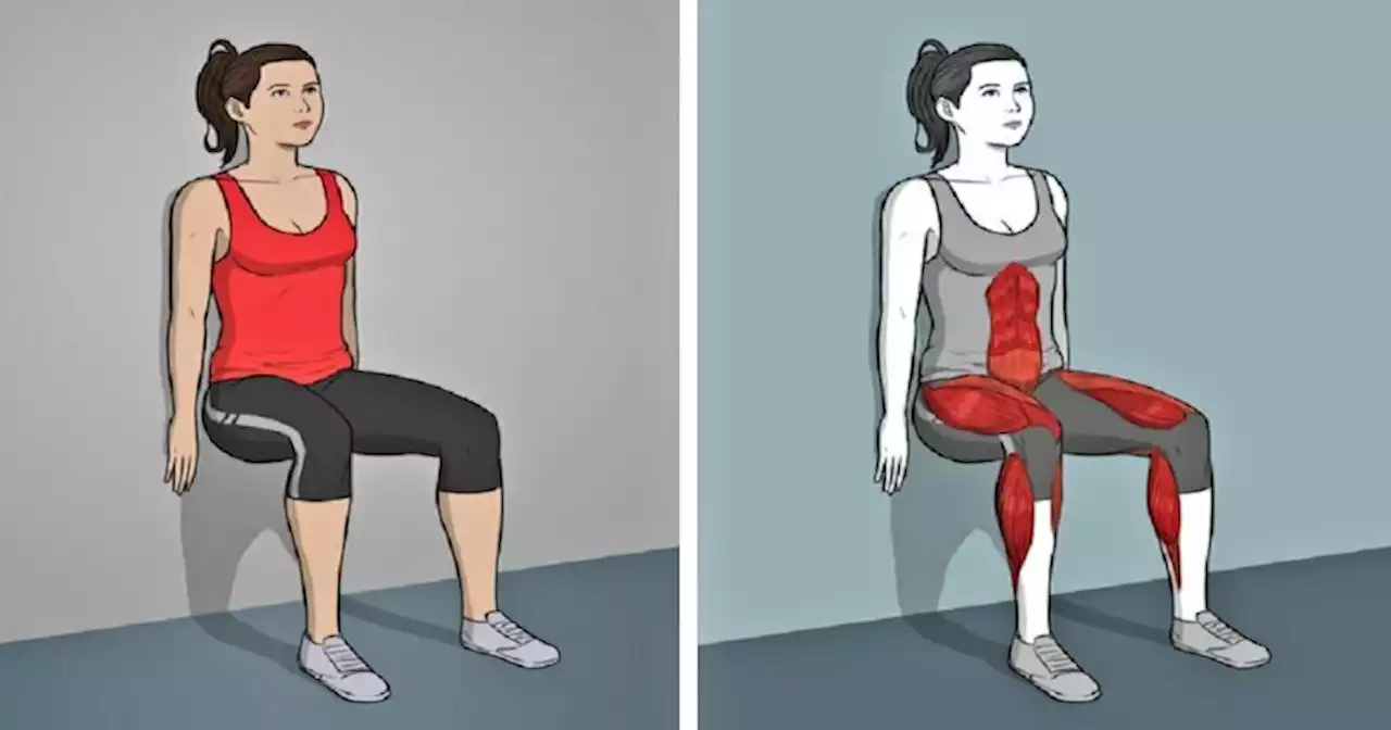 Say goodbye to abdominal fat with this 6 wall exercises