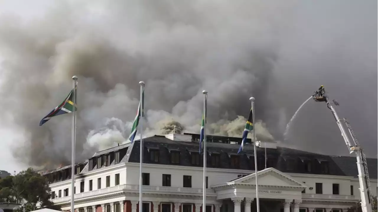 Man accused of terrorism over fire at South African Parliament says he 'burned it intentionally'