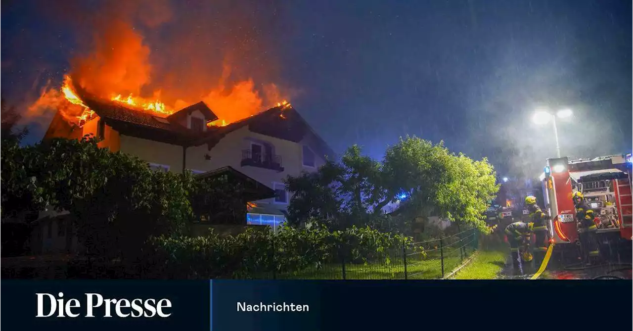 Heftige Unwetter in Österreich: Straßen gesperrt, Tausende ohne Strom