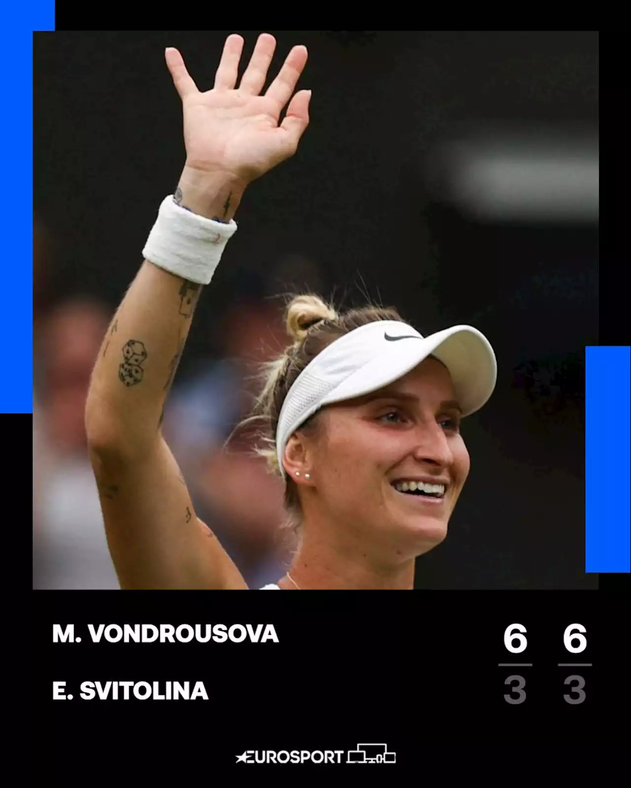 Wimbledon 2023 | Marketa Vondrousova file en finale après avoir écrasé Elina Svitolina (6-3, 6-) en demie