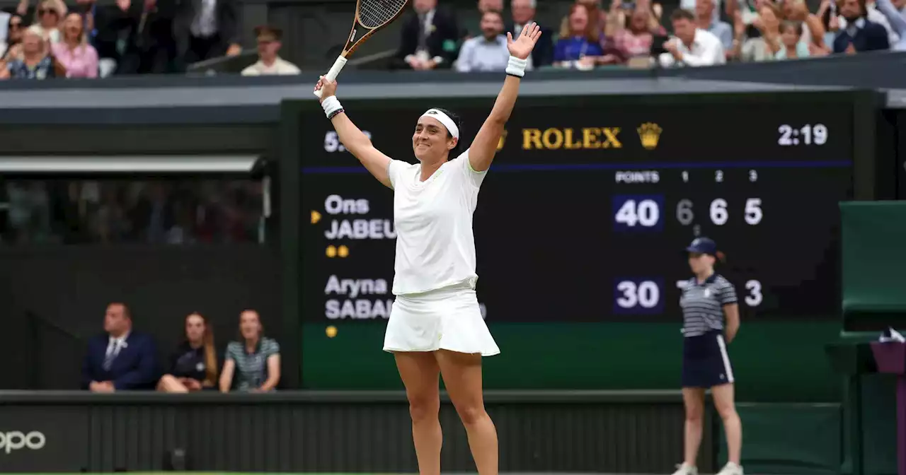 Jabeur 'tá Ons e regressa à final de Wimbledon