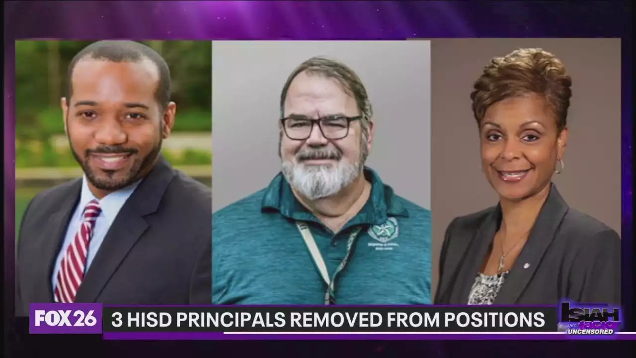 Three HISD principals removed from their positions