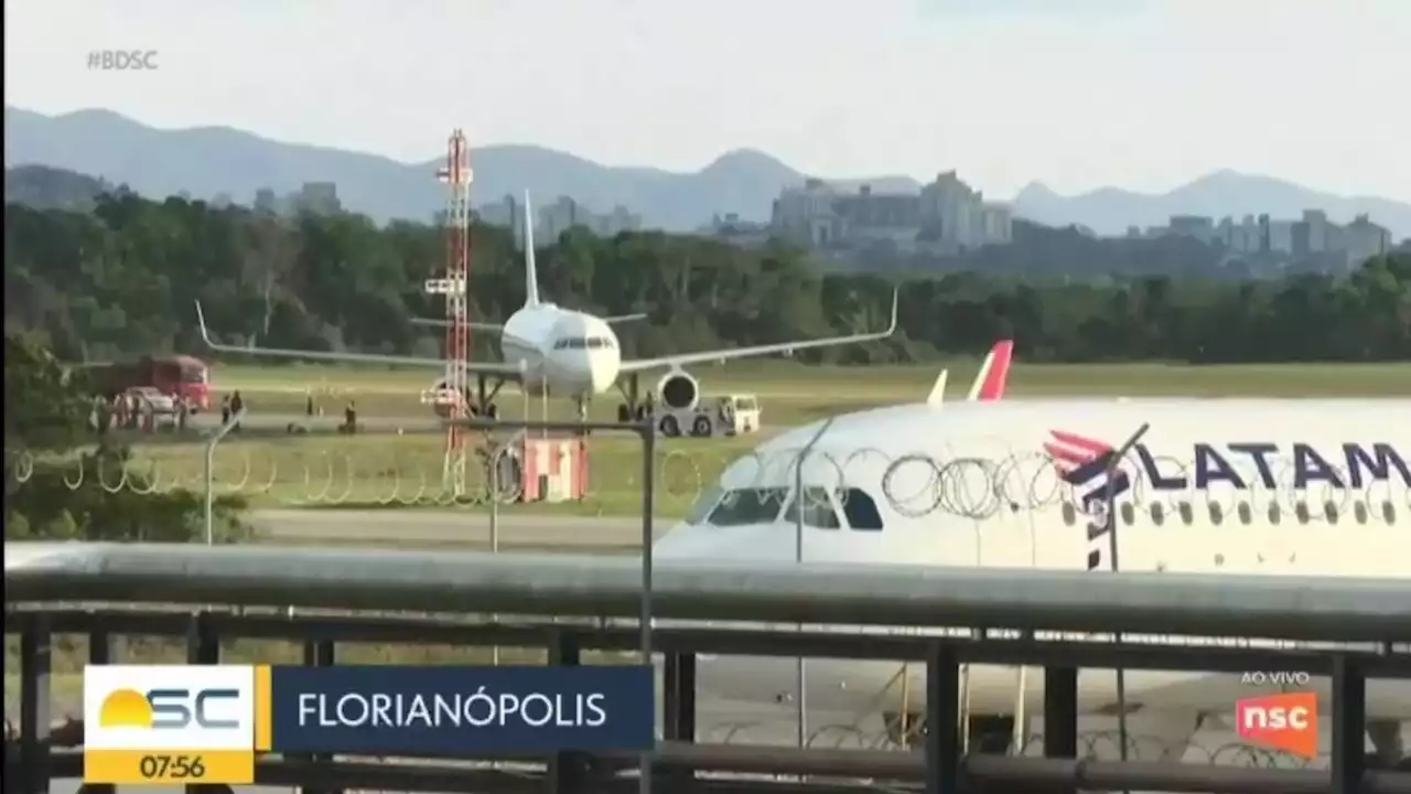 Aeroporto de Florianópolis é reaberto 24 horas após avião derrapar em pista