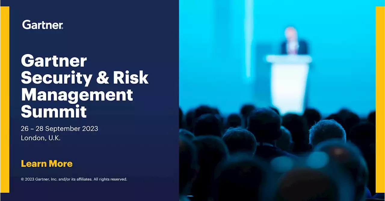 Gartner Security & Risk Management Summit 2023, London, U.K.