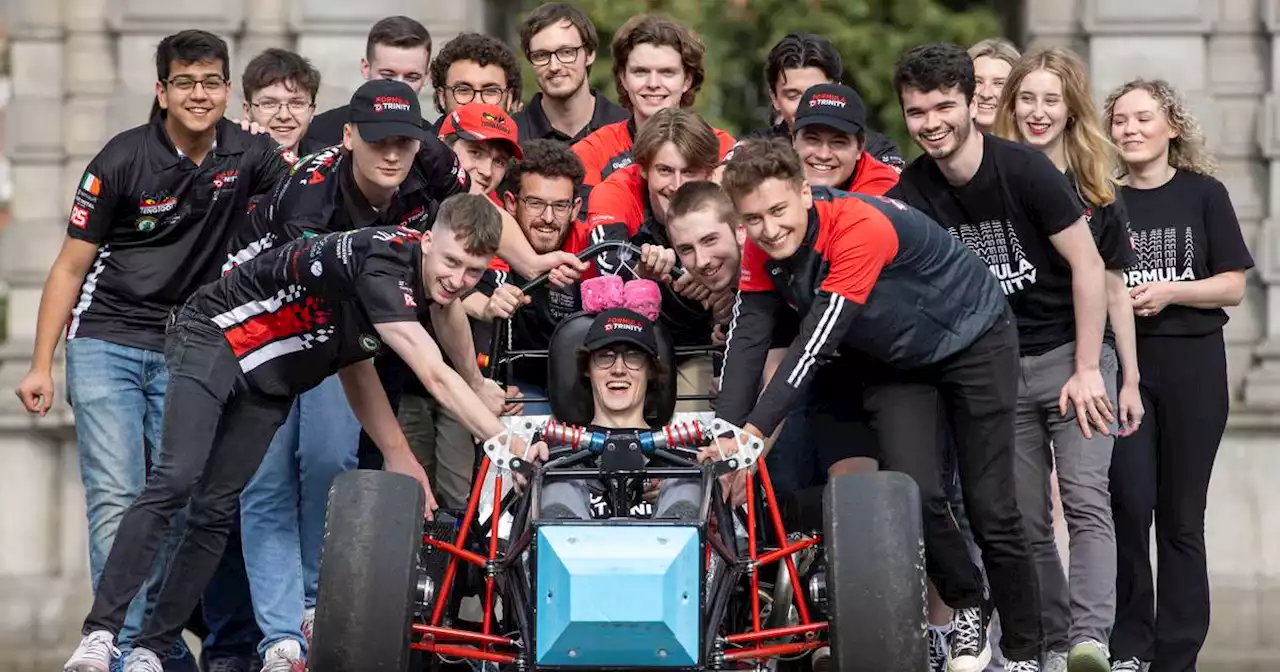 Trinity College students build Formula One car to race at Silverstone