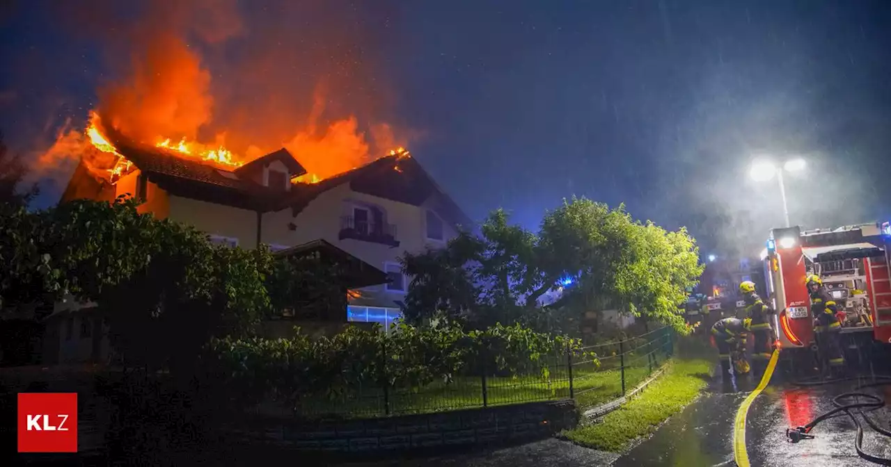 Unwetter traf die Steiermark: 5000 Haushalte ohne Strom, A 9 teils gesperrt, Blitzschlag löste Feuer aus - eine Person verletzt