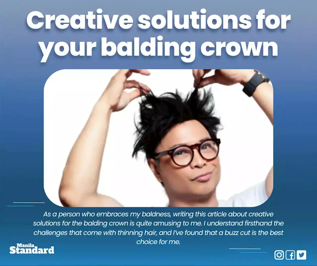 Creative solutions for your balding crown