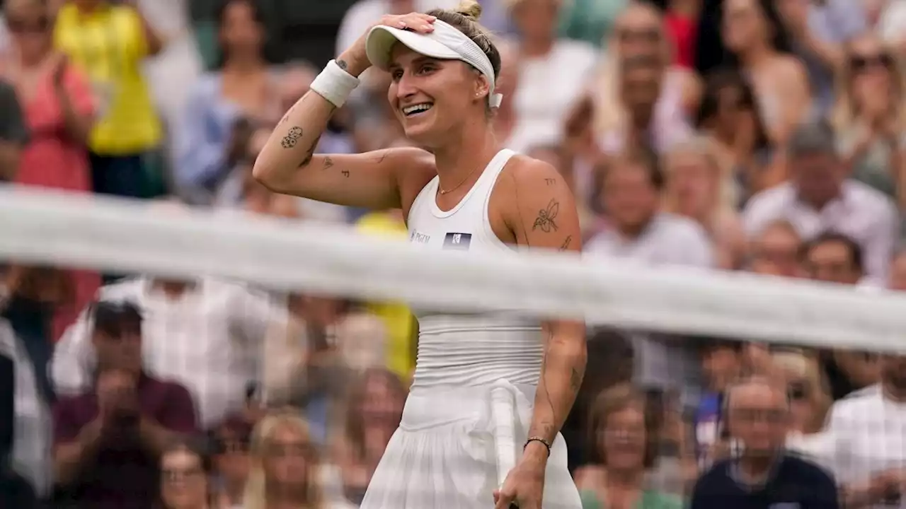 Vondrousova tops Svitolina to become the first unseeded women's finalist at Wimbledon in 60 years