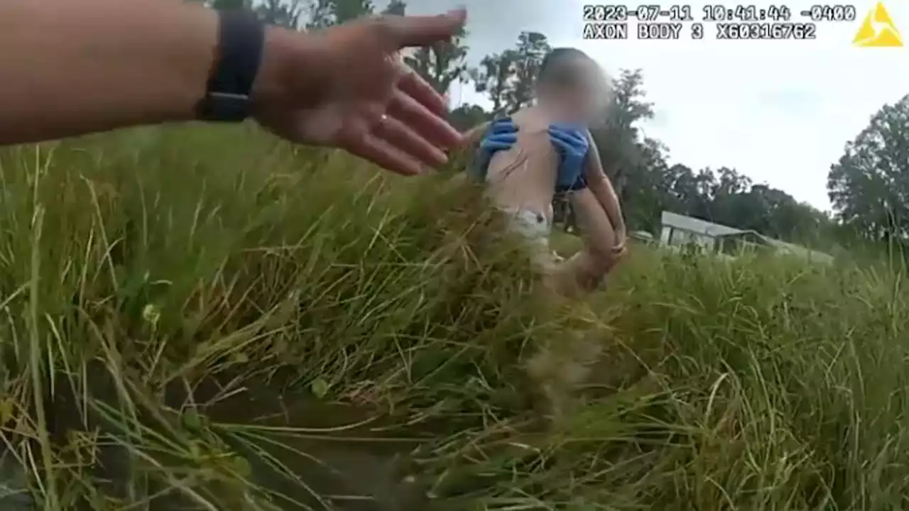 ‘I'm gonna go get him': Dramatic video shows Florida deputies rescuing young boy from pond