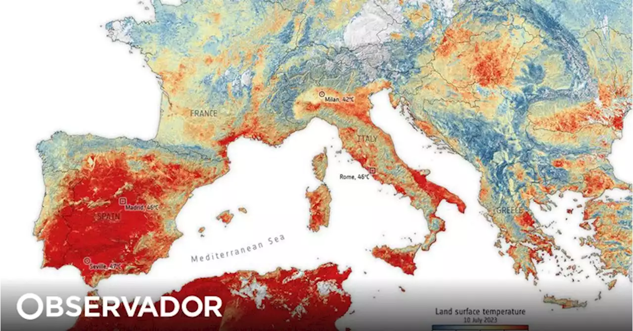 Europa prepara-se para um 'julho sufocante'. Temperaturas em Espanha atingiram 60 graus no solo