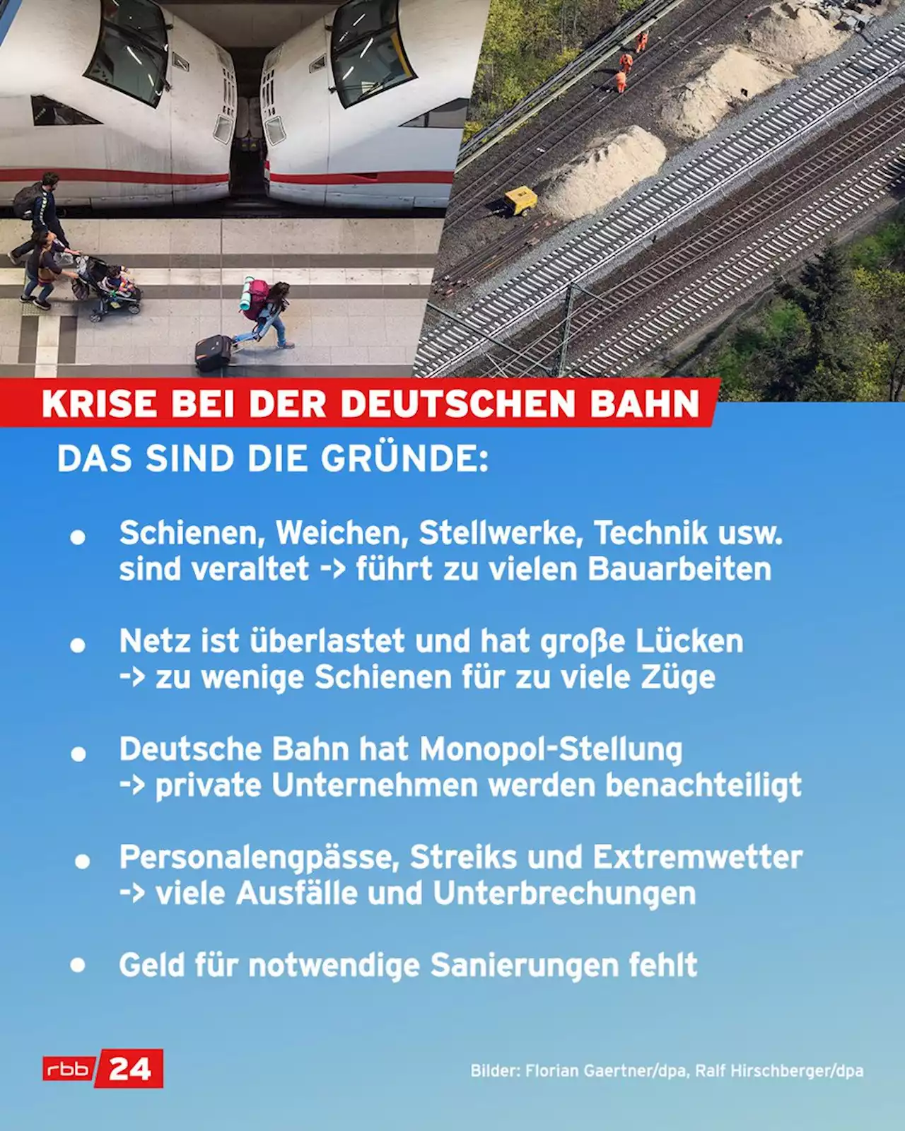 Zehn Gründe für die Dauerkrise bei der Bahn