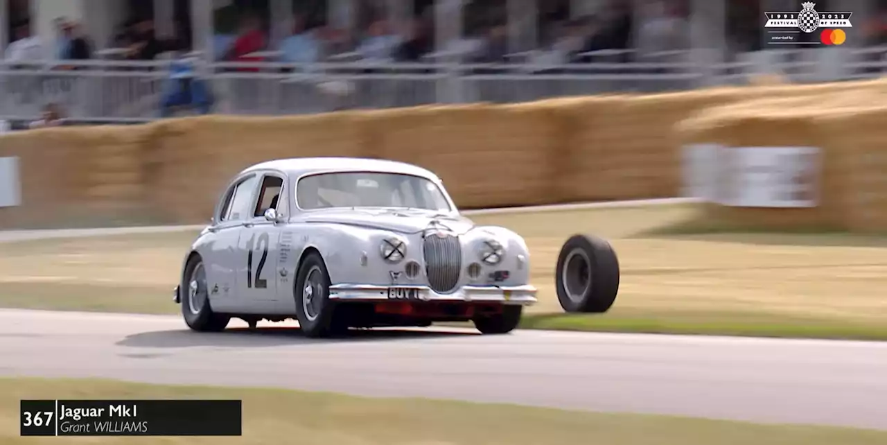 Jaguar Wheel Flies Off Into Crowd at Goodwood Festival of Speed, Spectators OK