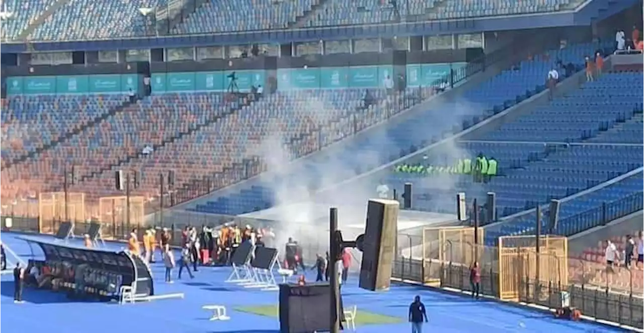 قبل قمة الأهلي والزمالك.. حريق بسيط بشاشة تقنية الفيديو في استاد القاهرة - بوابة الشروق