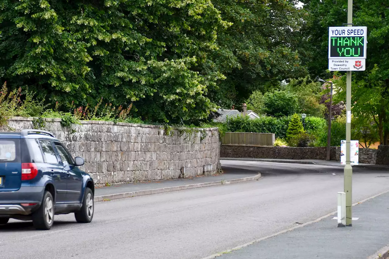 New vehicle activated speed signs installed across Oswestry