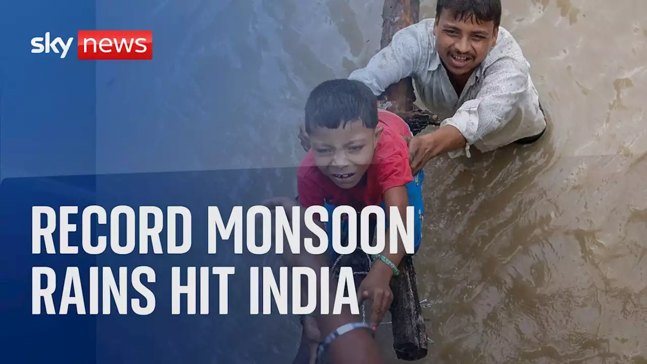 India: 'Misery' as record monsoon rains batter parts of country killing dozens of people