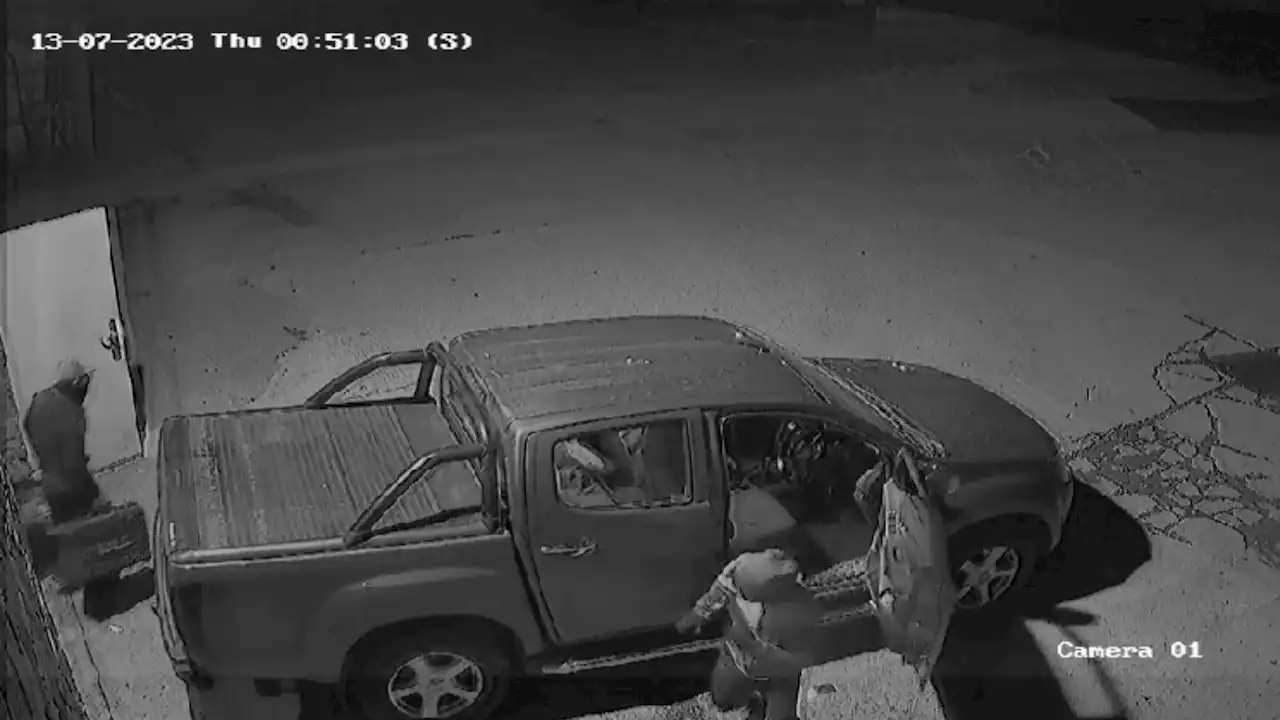 Caught on CCTV: Thieves steal truck from Home Farm Dairy