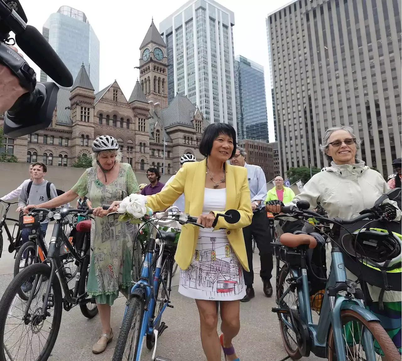 Mayor Olivia Chow’s first-day-of-work skirt was both playful and loaded with symbolism