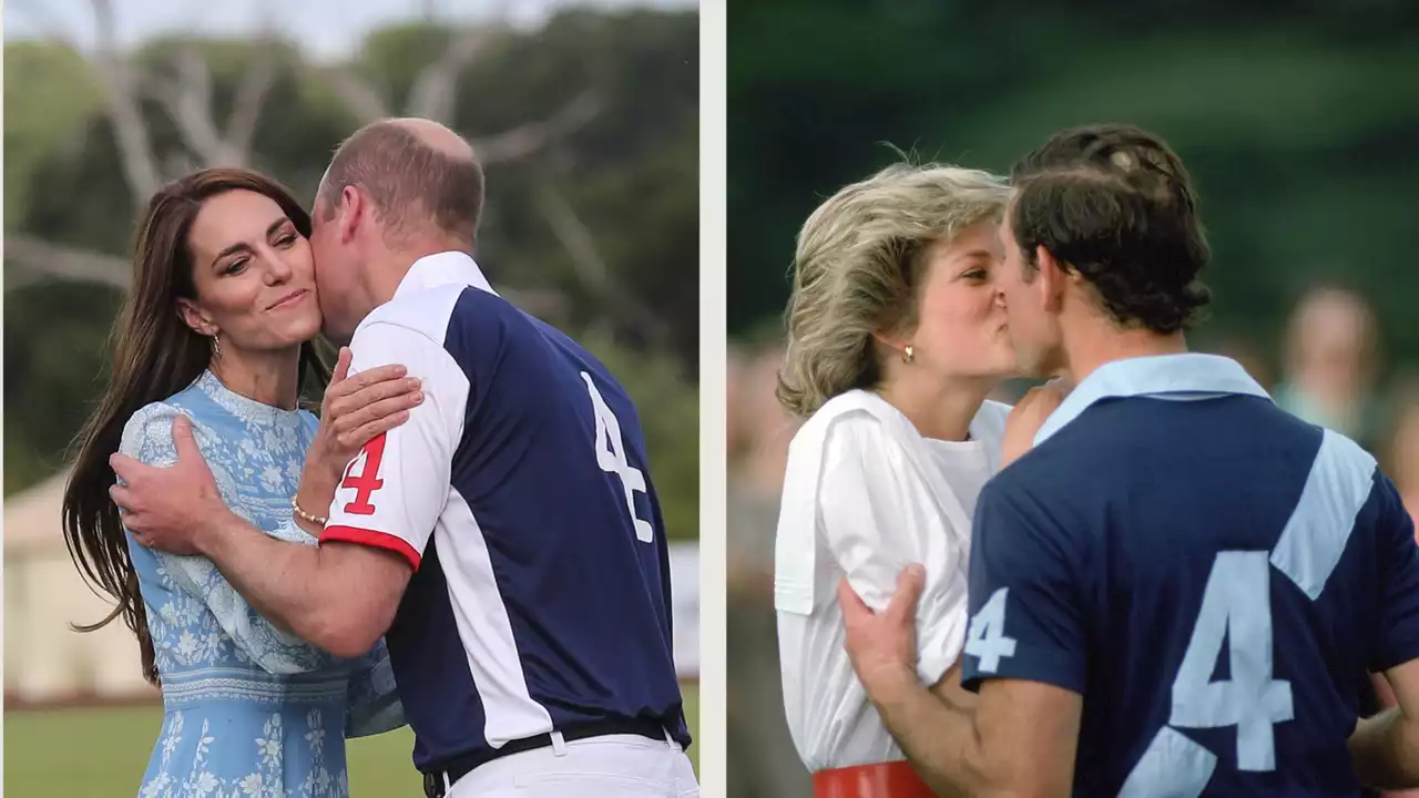 Kate et William ou Diana et Charles ? Comparaison des baisers royaux sur le terrain de polo