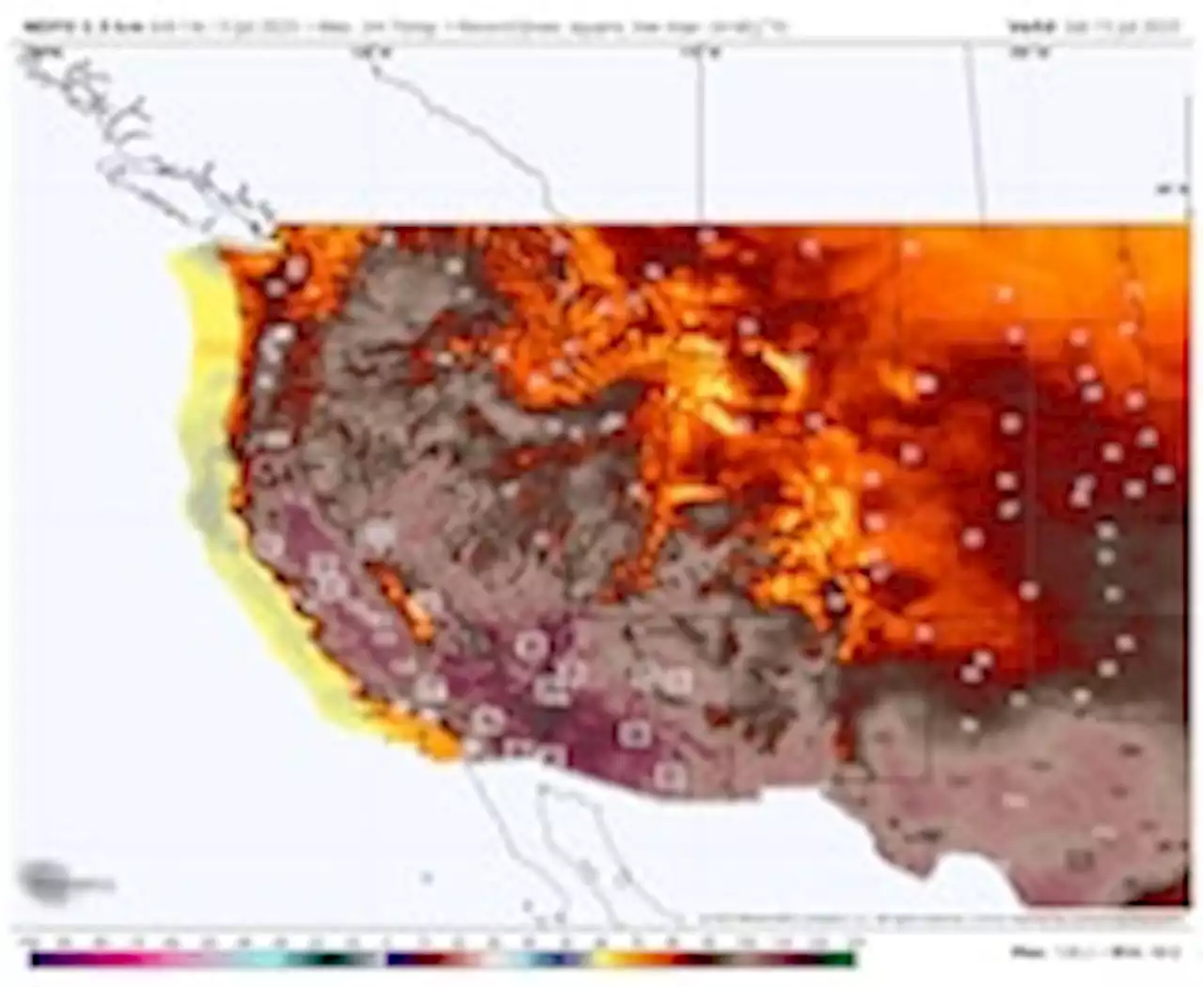 Coast-to-coast heat dome sends temperatures soaring, threatens all-time records