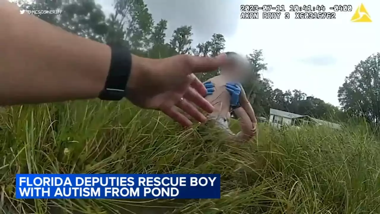 Caught on camera: Officers rescue non-verbal 4-year-old boy with autism from pond