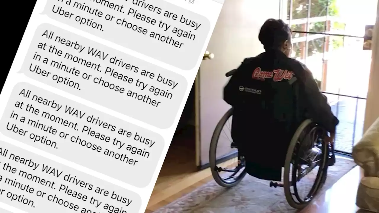 Data shows about half of calls for wheelchair rideshares go unanswered, stranding disabled users