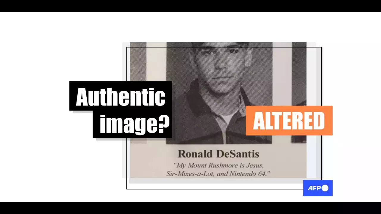 Fake Ron DeSantis yearbook quote spreads online