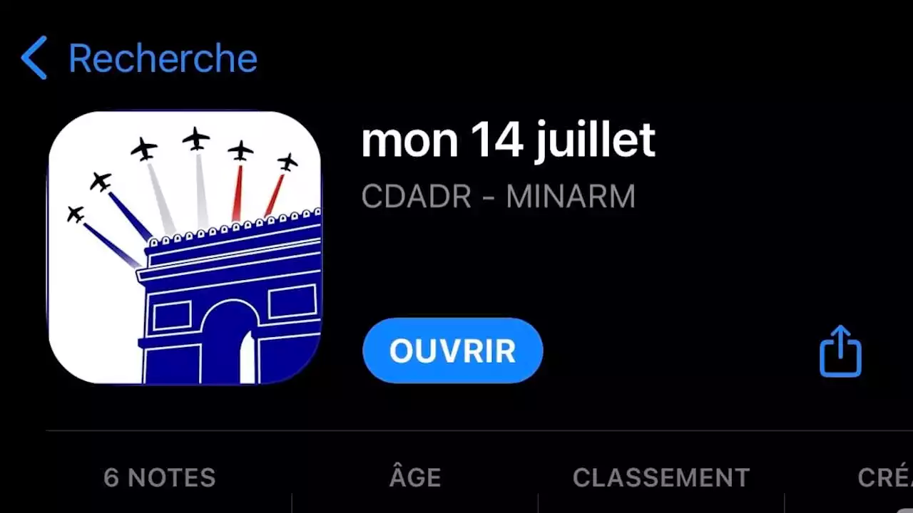 Le gouvernement lance 'Mon 14-Juillet', une application pour suivre en direct le défilé