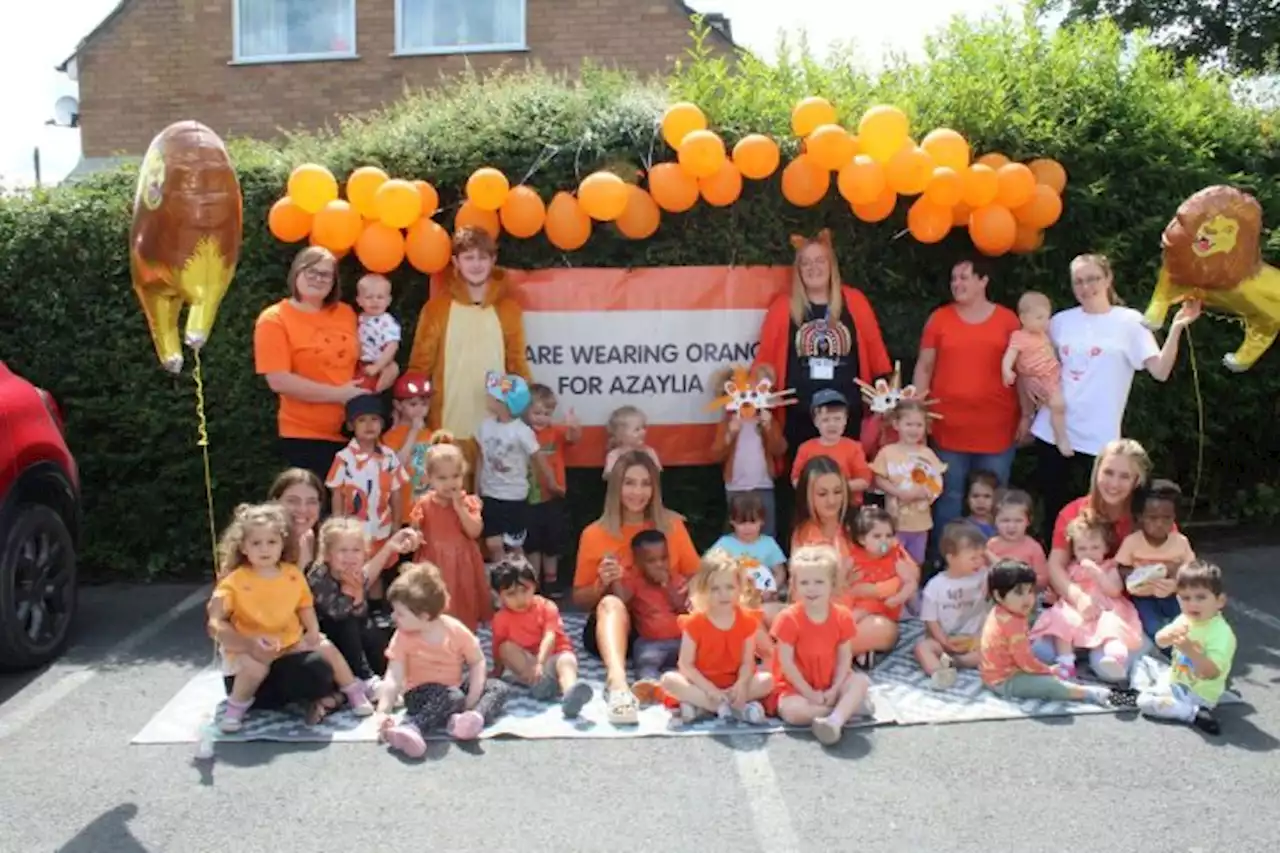 Kids Planet Preston nurseries wear ‘Orange for Azaylia’