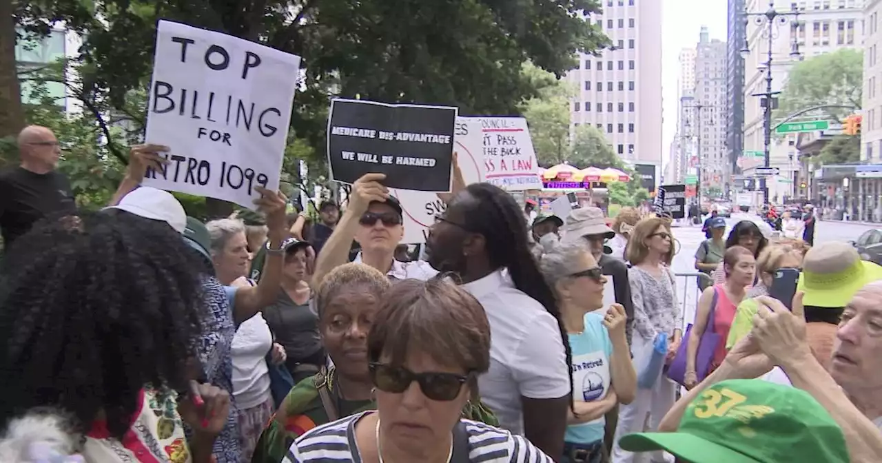 Retired New York City workers speak out against plans to change Medicare benefits