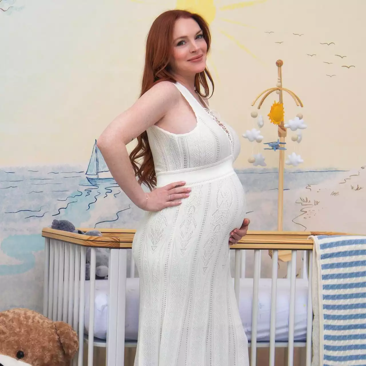 Pregnant Lindsay Lohan Shares Inside Look of Her Totally Fetch Baby Nursery - E! Online