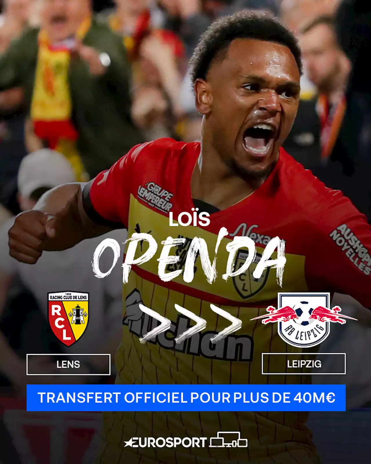 Loïs Openda quitte Lens contre un chèque record pour les Sang-et-Or et rejoint Leipzig