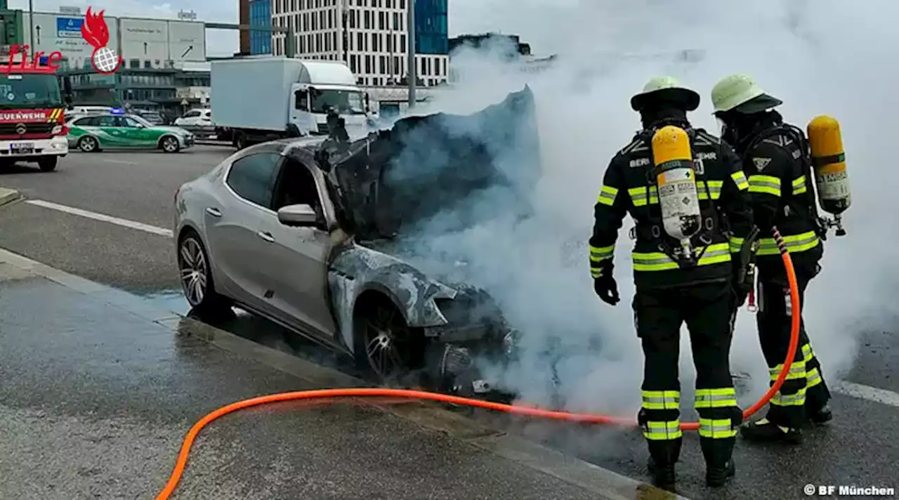 D: Maserati bei Brand schwer beschädigt