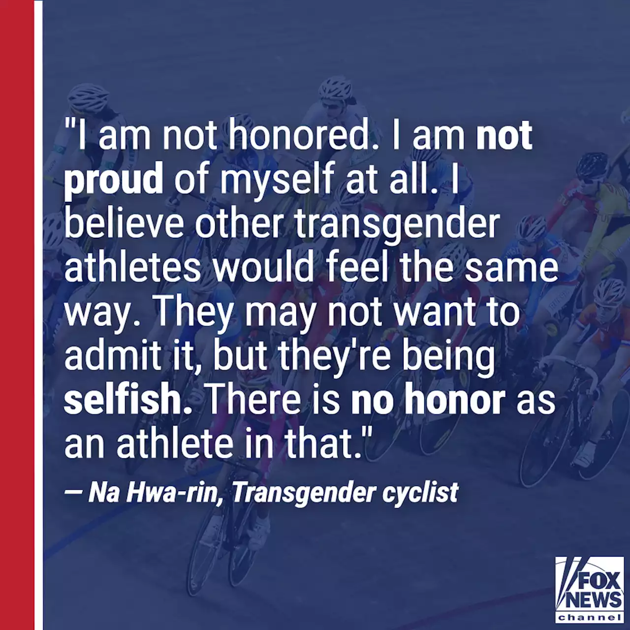 Transgender cyclist wins women's race to prove point, rips other trans athletes as 'selfish'