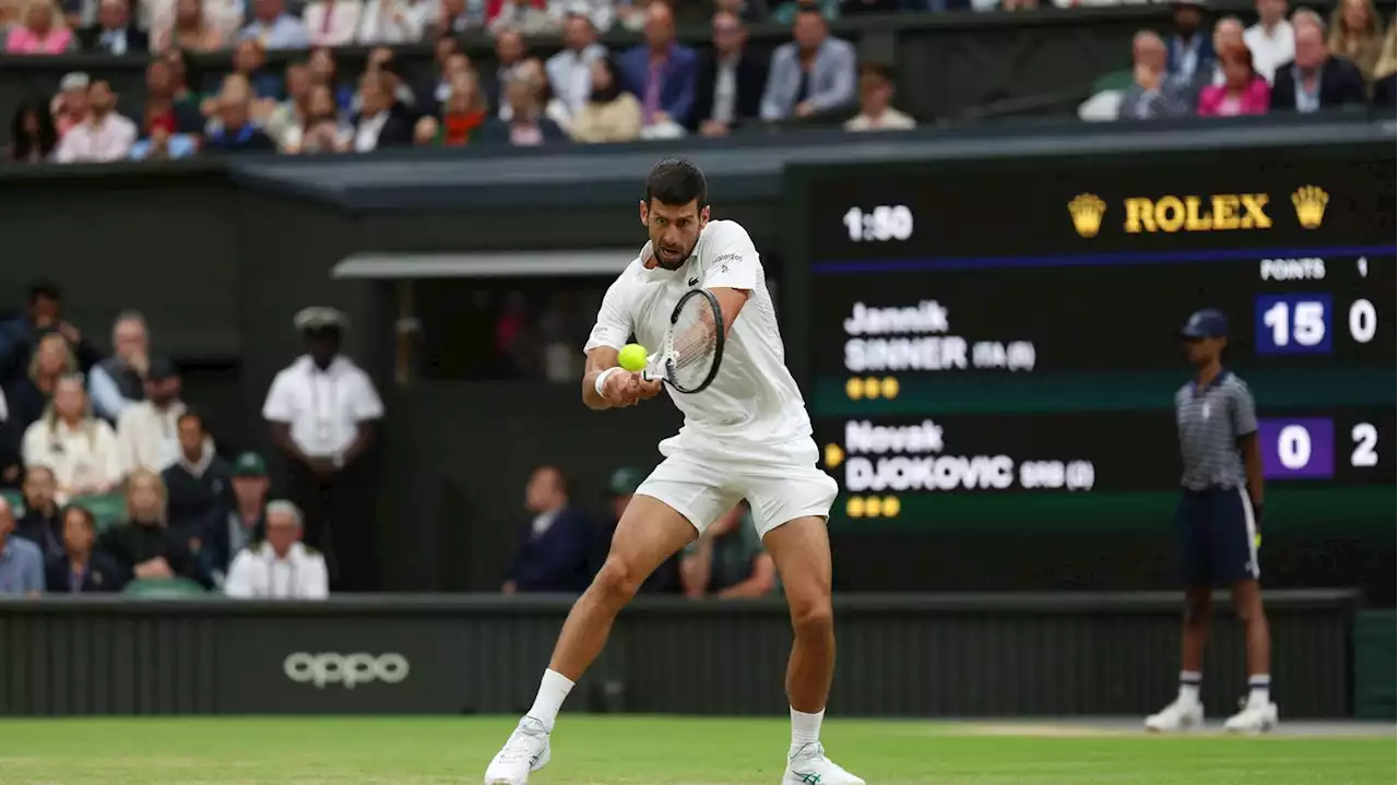 DIRECT. Wimbledon 2023 : Novak Djokovic remporte facilement la première manche face à Jannik Sinner... Suivez la demi-finale