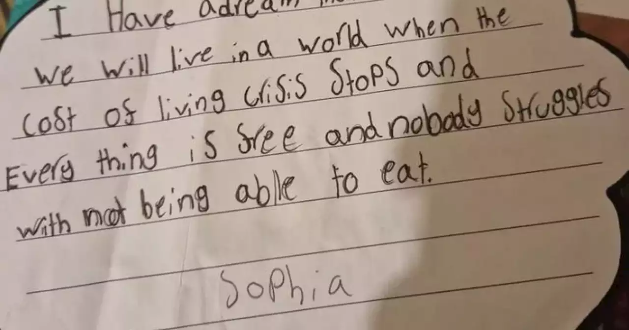 Motherwell schoolgirl writes heart-breaking note as she watches mum skip meals