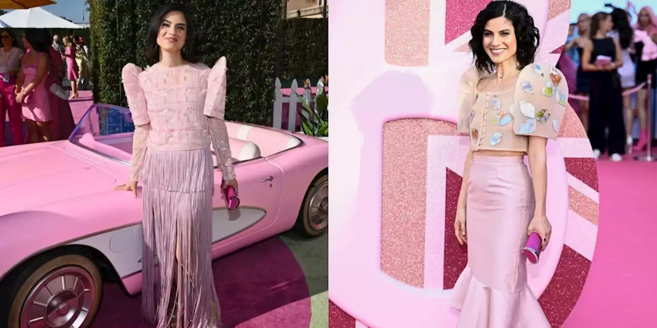 Fil-Am actress Ana Cruz Kayne brings modern Filipiniana on the ‘Barbie’ pink carpet