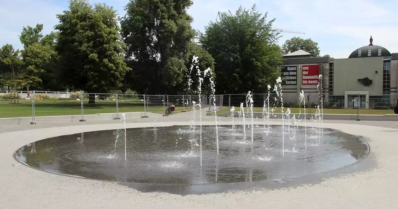 Neuer Stadtparkbrunnen in Regensburg eröffnet