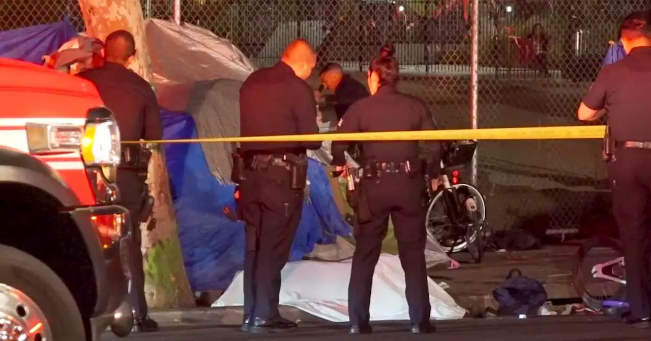 Man shot and killed at homeless encampment in front of L.A. City Hall