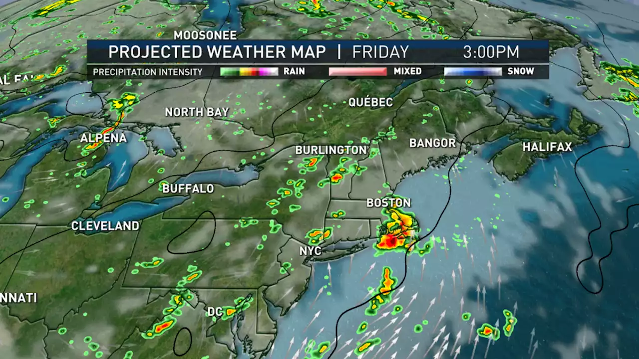 FIRST ALERT: Storms and downpours over New England on Friday