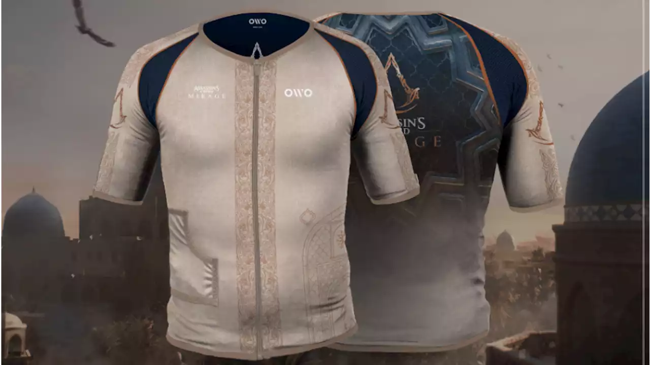 Assassin's Creed Mirage has a tie-in haptic vest that can beat you up, stab you, axe you, dart you, and combo into a 'severe abdominal wound'