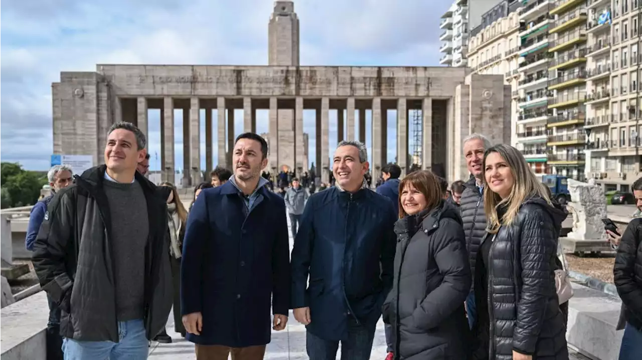 Monumento a la Seguridad: Bullrich fue a Rosario y con Losada firmaron un acuerdo de lucha antinarco