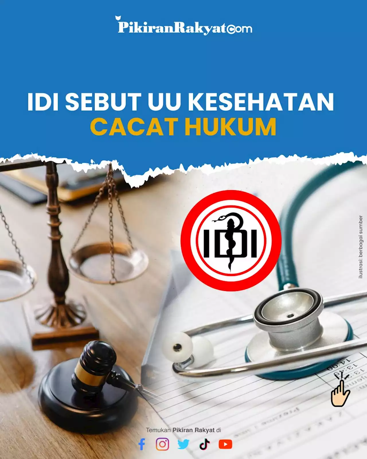 IDI Sebut UU Kesehatan Cacat Hukum, Mahfud MD: Silakan Uji Materi ke MK