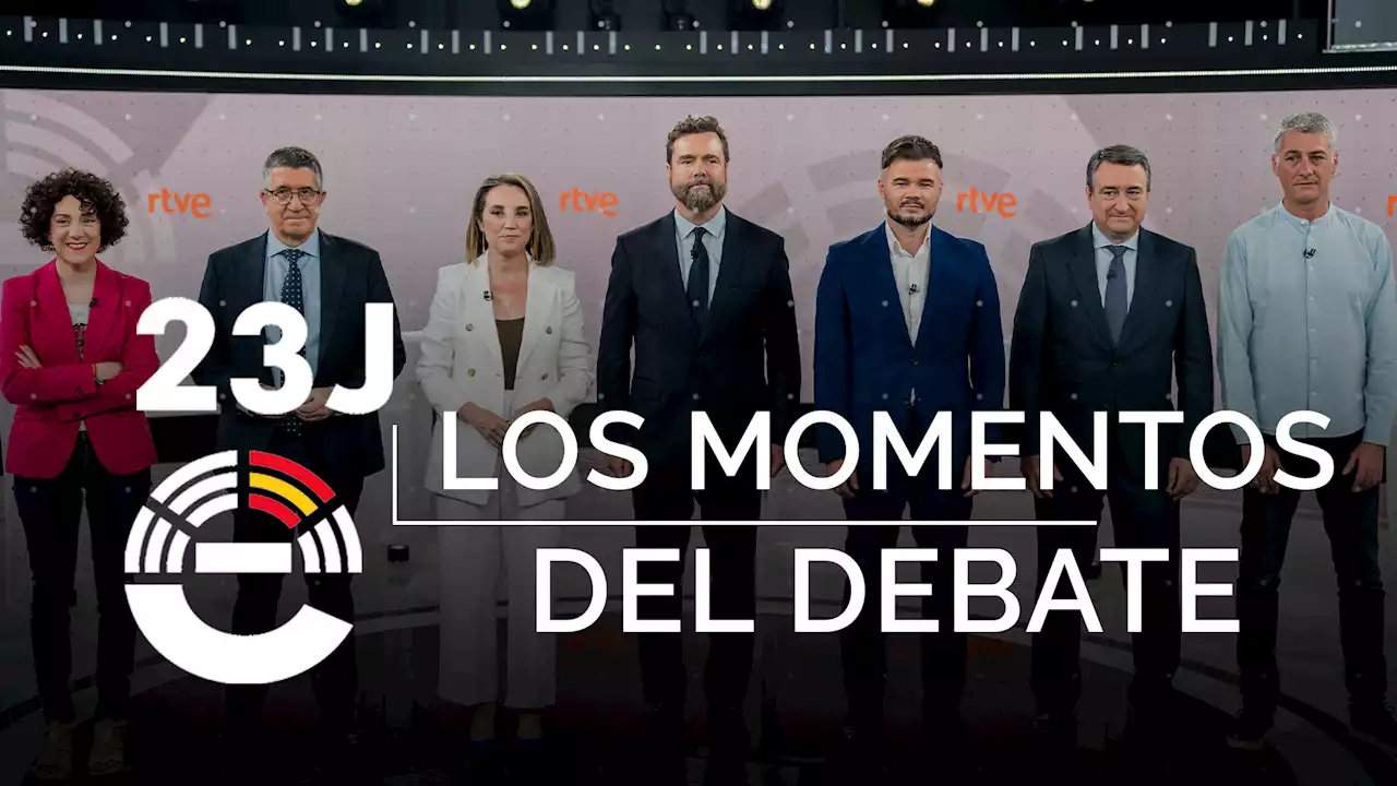 Elecciones 23J: Los momentos más tensos del debate a siete en RTVE