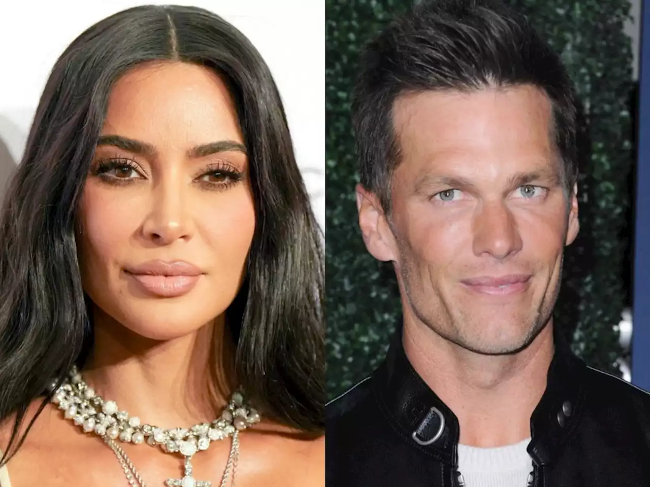 Kim Kardashian & Tom Brady Were Photographed Together at a Friend’s Party but Sources Say Their Chat Wasn’t as It Appeared