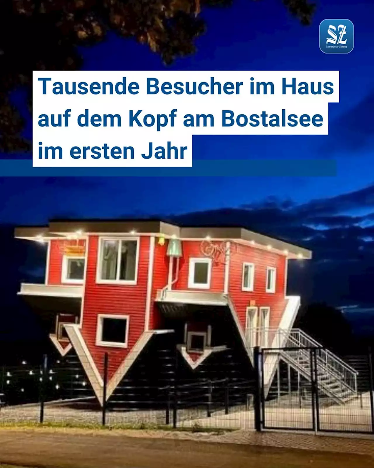 So läuft die Attraktion: Seit einem Jahr steht ein Haus am Bostalsee Kopf – Betreiber ziehen Bilanz