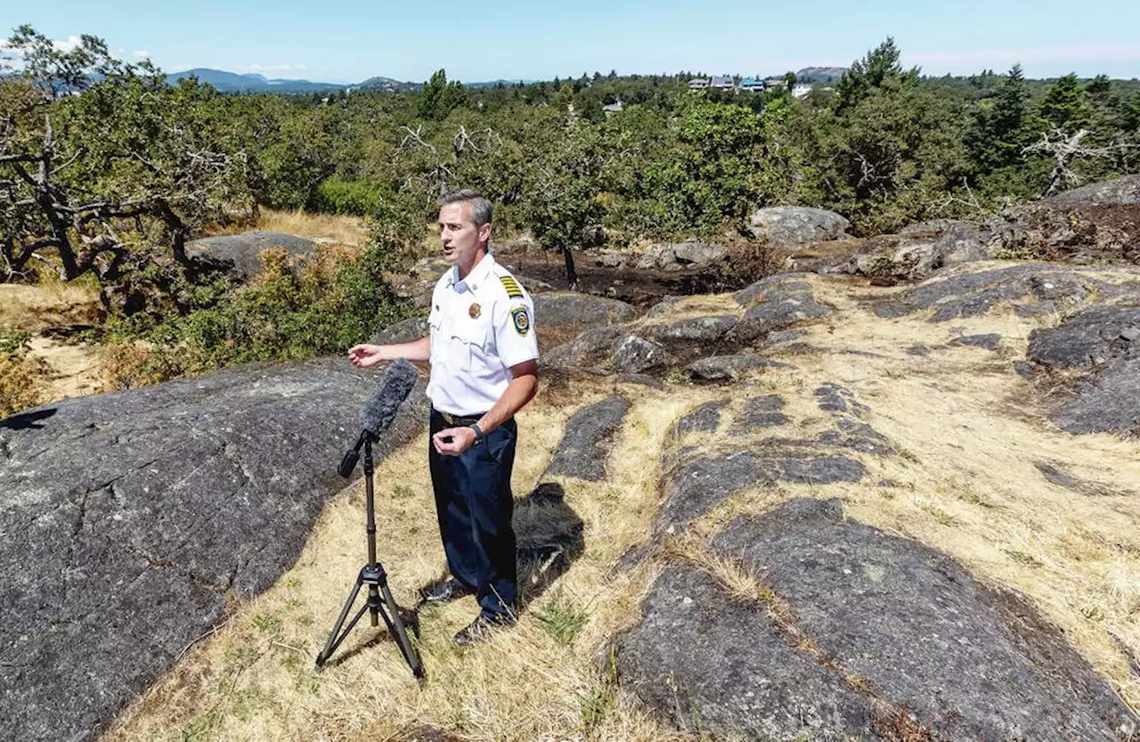 Summit Park brush fire sparks warning from Victoria fire chief